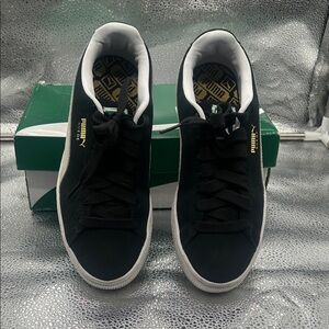 Puma Men's Black and White Sneakers